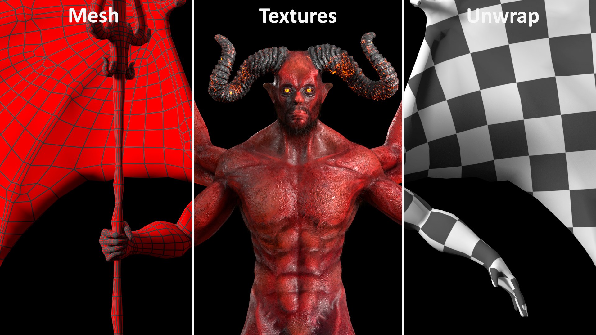 3D Devil Character with Trident Fur Rigged model https://p.turbosquid.com/ts-thumb/rm/xZeczJ/yd/devilcharacterwithtridentfurrigged3dmodel040/jpg/1660239754/1920x1080/fit_q87/af30e60405473ddd0f3025ec6dc77b1f4a24f48a/devilcharacterwithtridentfurrigged3dmodel040.jpg