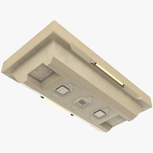 3D Interior Sci-fi Thick Ceiling Panel PBR