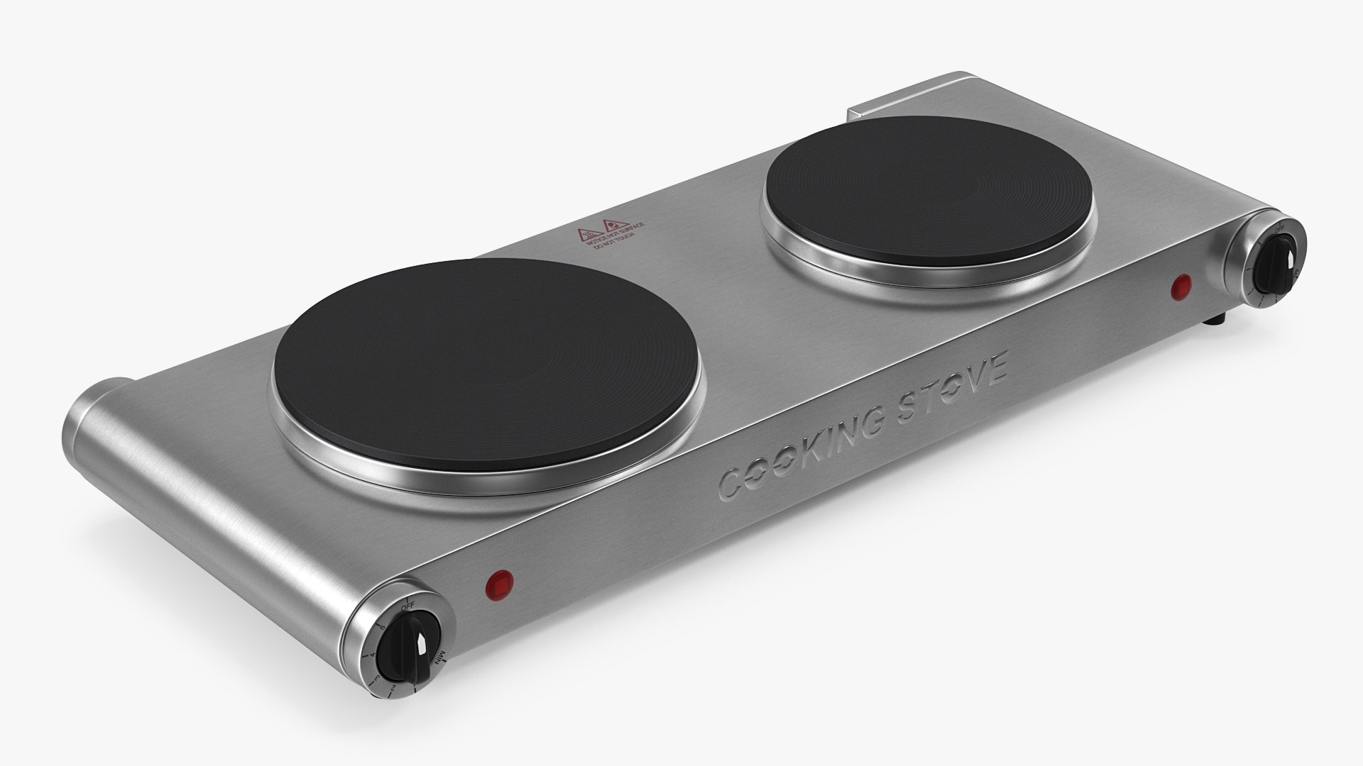 Double Electric Cooking Stove 3D model preview