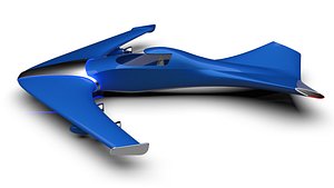 3D space ship model