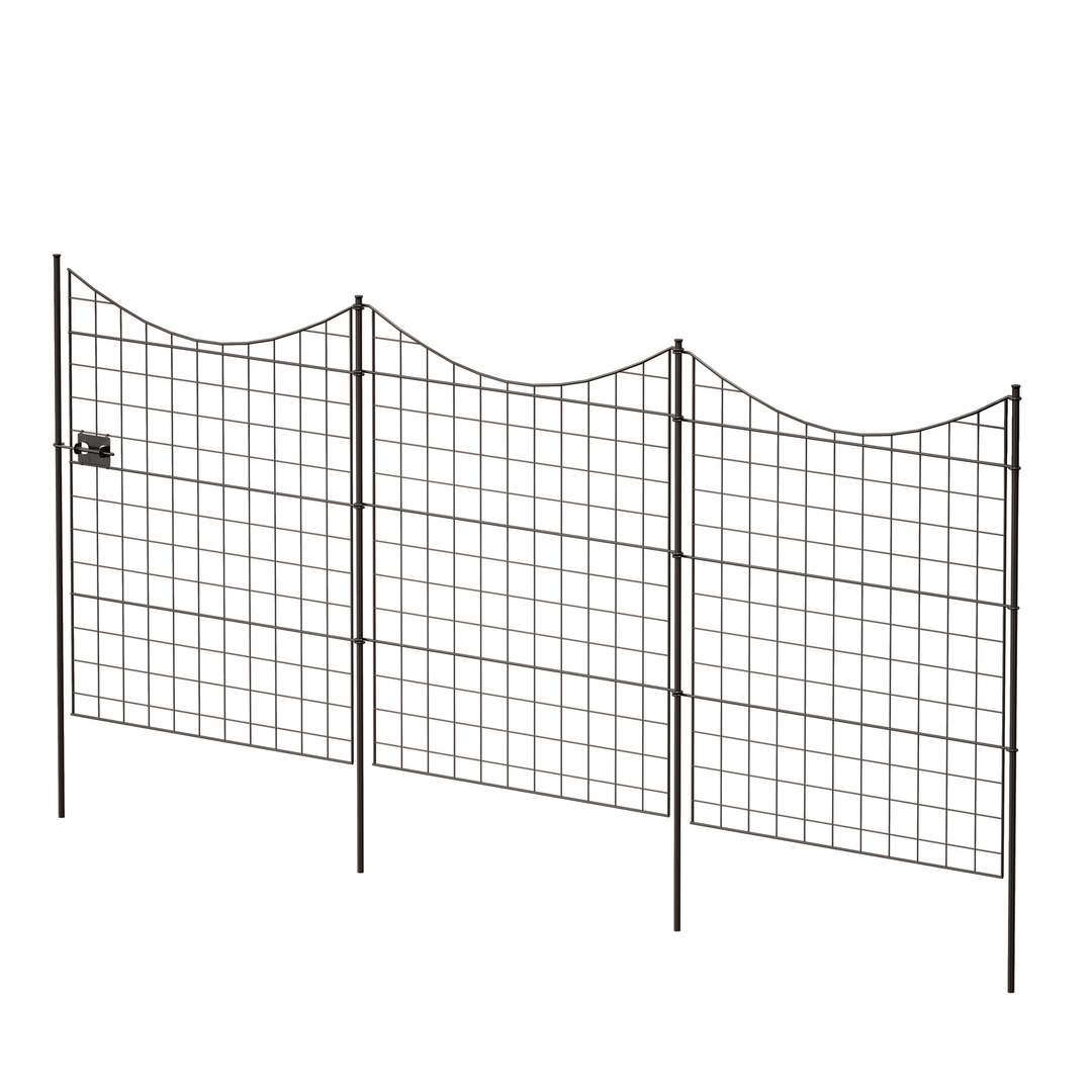 Metal Garden Fence Guardrail 3D Model - TurboSquid 1823142