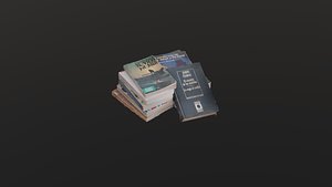 3D Book collection model