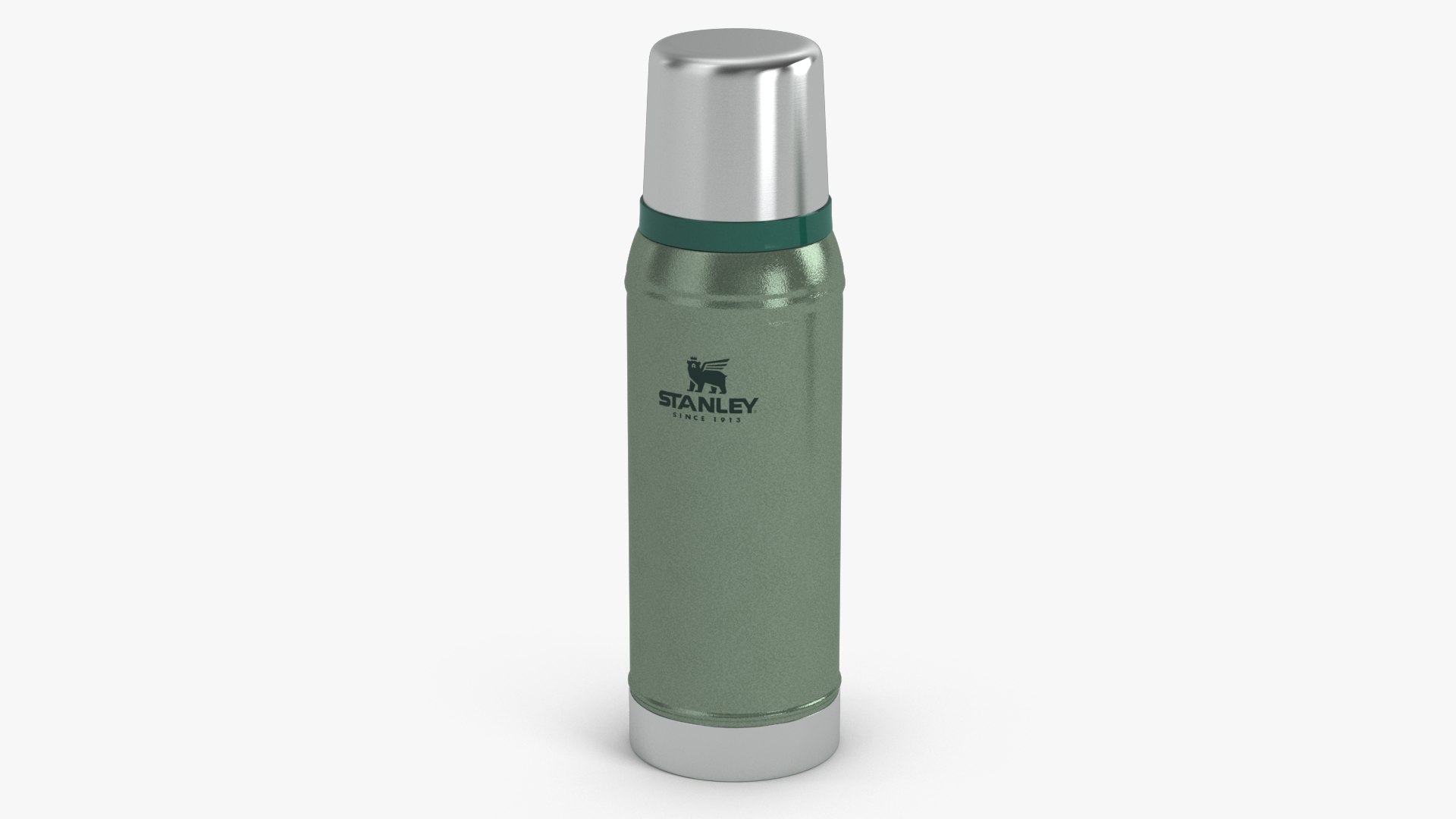Stanley Adventure Vacuum Bottle Green 3D model preview