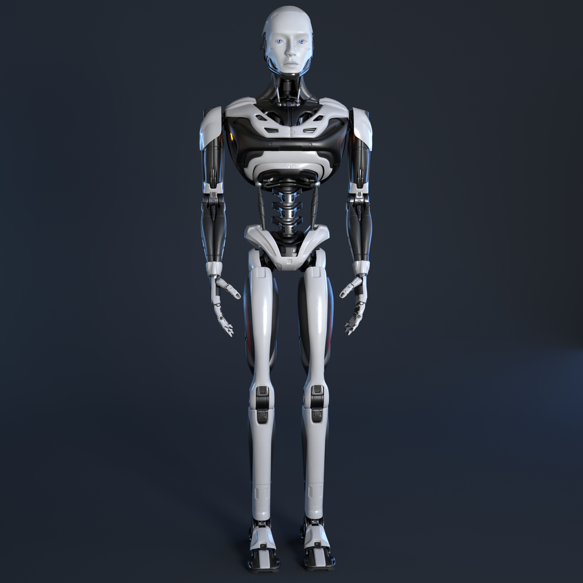 3D sci-fi male robot android - TurboSquid 1656790