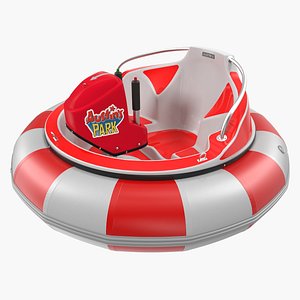 Amusement Park Bumper Boat 3D Model