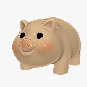 3d model piggy bank