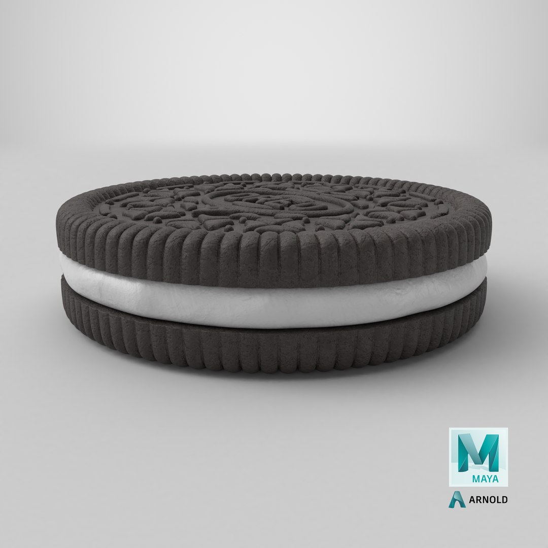 Oreo Cookie V2 model https://p.turbosquid.com/ts-thumb/rn/Q635bV/lN/stemcell_maya_arnold_render/png/1726494788/1920x1080/fit_q87/f012fd9ada6ab0d8a18a489851d201e64ee47d92/stemcell_maya_arnold_render.jpg