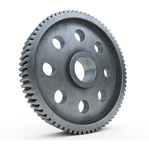 3D Metalic gear v3 model