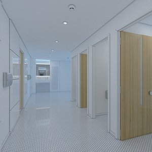 3D model rest room
