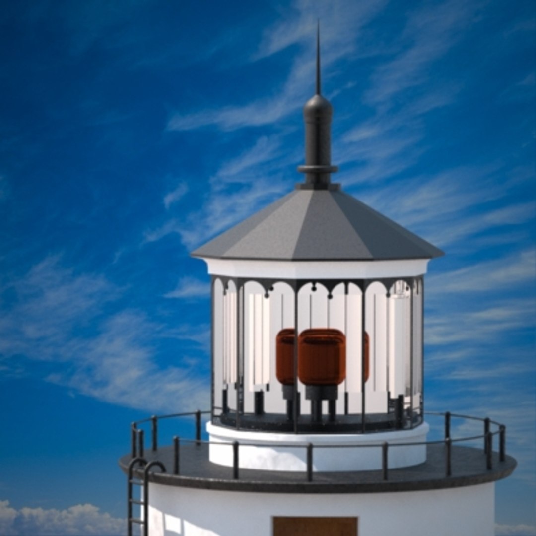 3d Lighthouse Artificial Rock Model