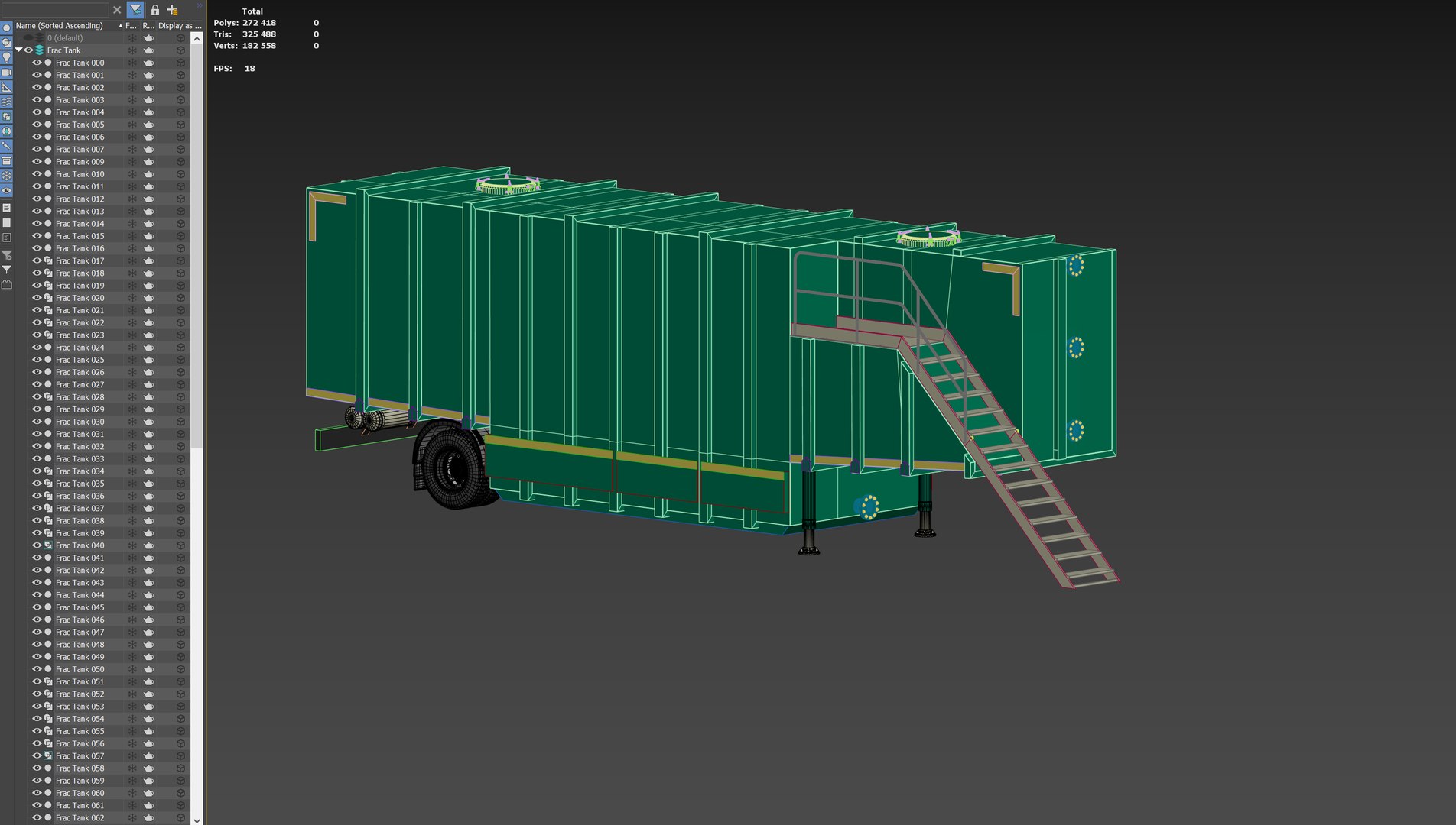 Frac Tank Semitrailer 3D Model - TurboSquid 2213591