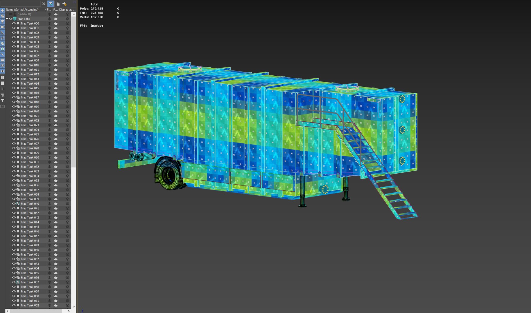 Frac Tank Semitrailer 3D Model - TurboSquid 2213591