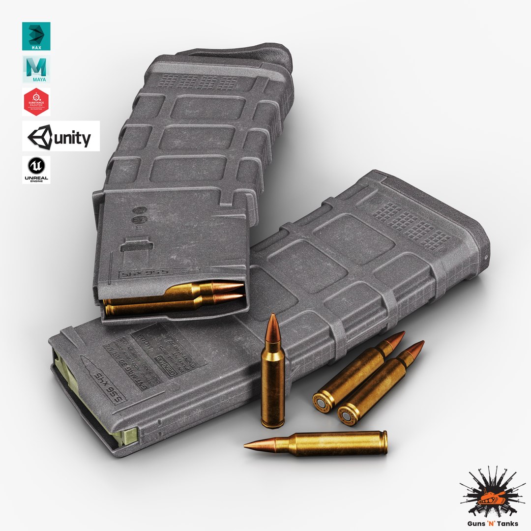 3D AR15 Polymer 30R Magazine https://p.turbosquid.com/ts-thumb/rn/XN281c/wU/mag_ar15_polymer30r_01/jpg/1747663552/1920x1080/fit_q87/8e409a24eb0b939684f98f5e9297286e06d13071/mag_ar15_polymer30r_01.jpg