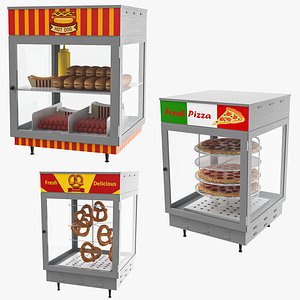 Food Display Collection 3D Model