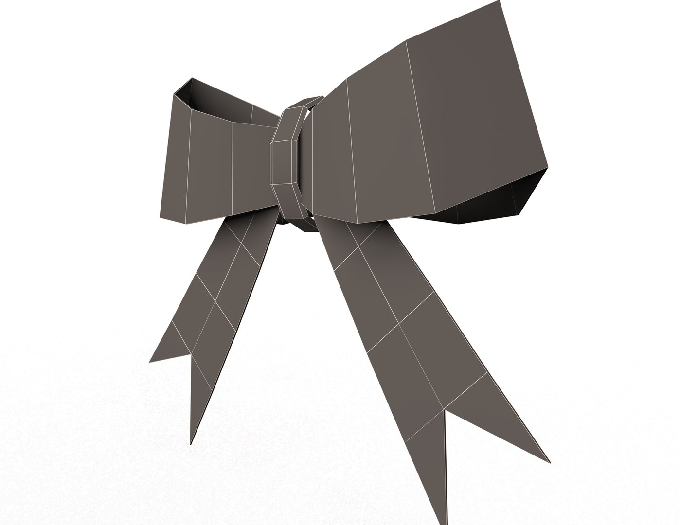 3D model Gift ribbon red simple cartoon - TurboSquid 1744943
