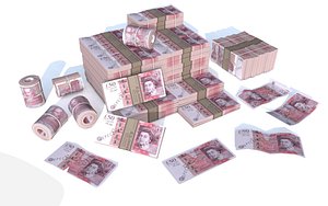Pound money 3d model