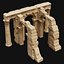 ANCIENT RUINS DESERT SAND STONE OLD TEMPLE EGYPT AAA COLLECTION