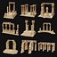 ANCIENT RUINS DESERT SAND STONE OLD TEMPLE EGYPT AAA COLLECTION