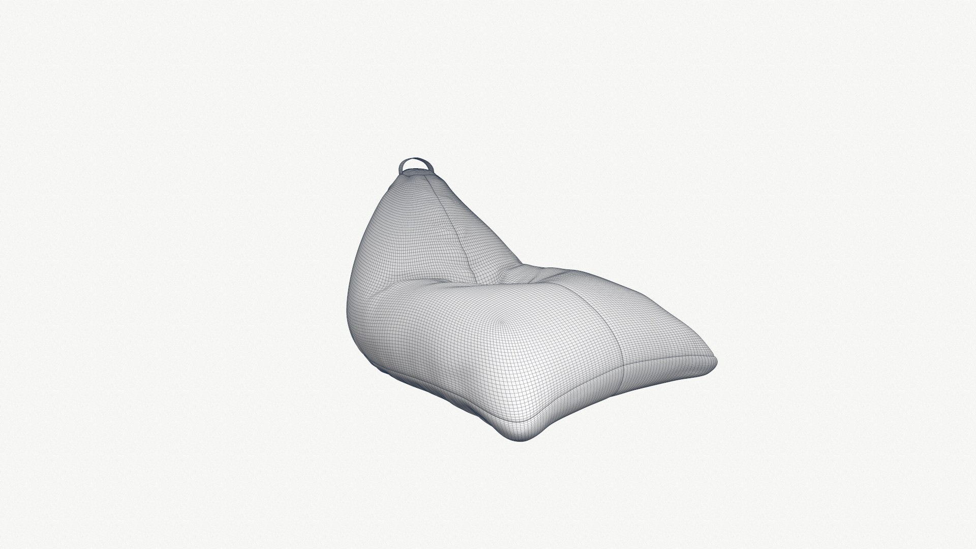 Bean Bag Fabric Chair 08 Model TurboSquid 2067373