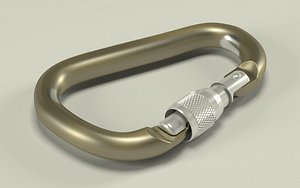 3d rock climbing carabiner