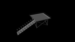 helipad heli pad 3d model