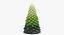 Velas em forma de árvore de Natal verde