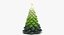 Velas em forma de árvore de Natal verde