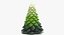 Velas em forma de árvore de Natal verde