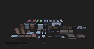 3D Low Poly Furniture Pack Vol