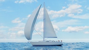 3D Generic sailing yacht