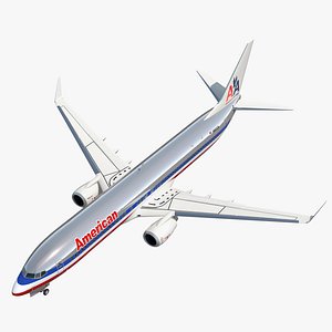 3D model boeing 737-900 american airlines