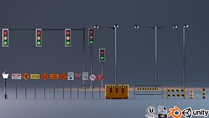Road And Traffic Asset Pack