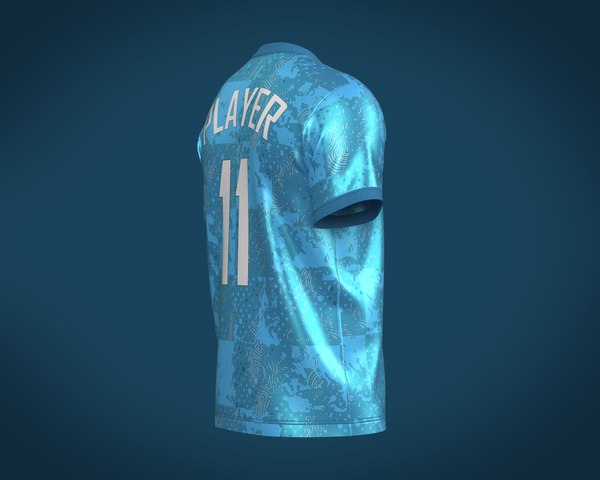 Soccer Football Blue Jersey Player-11 3D model - TurboSquid 2036673