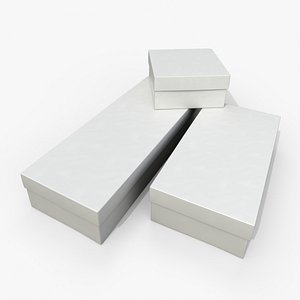 3D Rigid Boxes - Low and Long Trio Set model