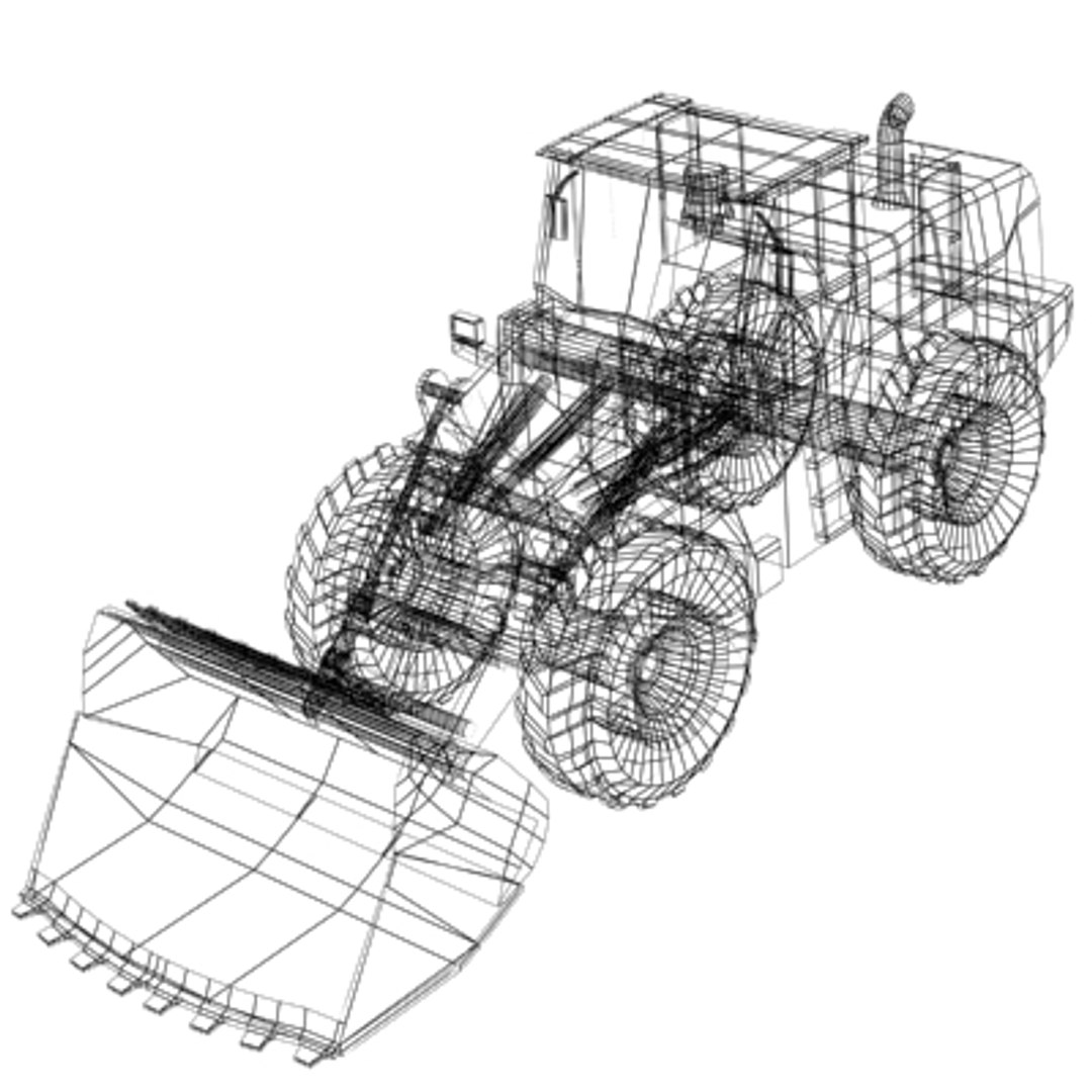 3d L220f Wheel Loader Model
