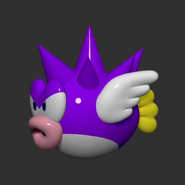 Mario Spiny Cheep Cheep Fish 3D model - TurboSquid 1823213