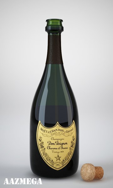 Champagne Dom Perignon 3D model