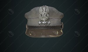 polish officer s cap 3d model