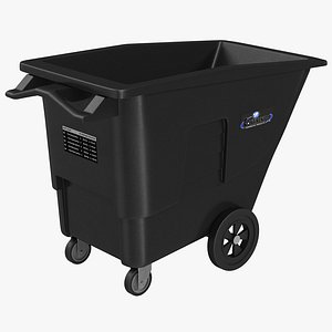 3d large rolling garbage model