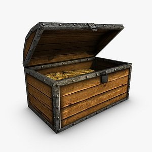 chest treasure 3d max