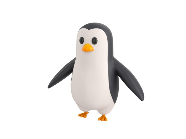 penguin character 3D model