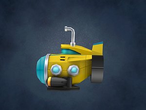 Cartoon submarine