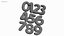 Balloon or Bubble Numbers Type