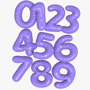 Balloon or Bubble Numbers Type