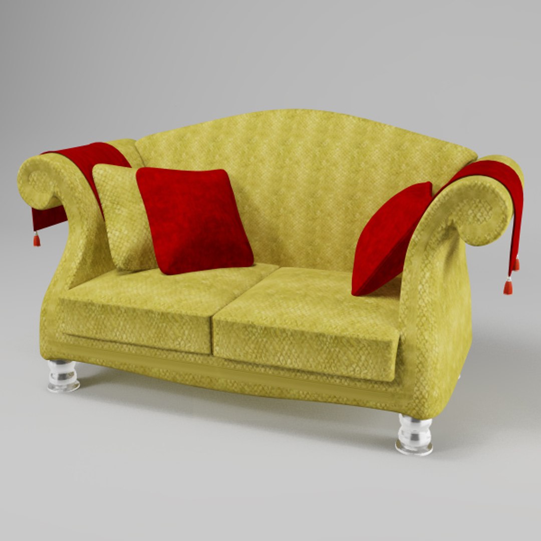 3d model love sofa