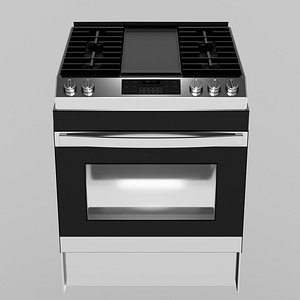 3D gas range model