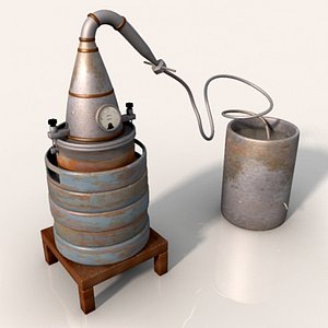 3d laboratory equipment model