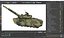 Tactical Armored Fighting Tank Camouflage Green Rigged for Cinema 4D 3D model
