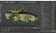 Tactical Armored Fighting Tank Camouflage Green Rigged for Cinema 4D 3D model