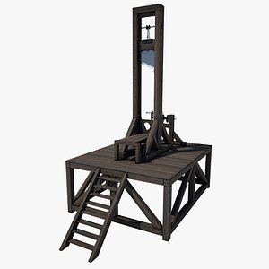3d guillotine wood model